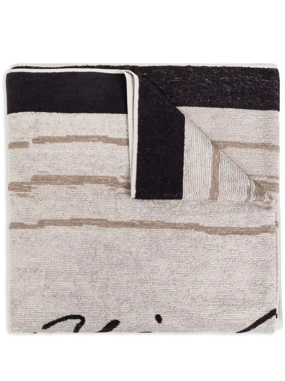 Affordable Giorgio Armani acquard-logo cotton towel Men 0119