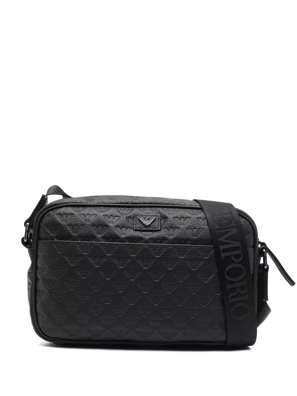 Cheap Emporio Armani logo-debossed messenger bag Men 0118