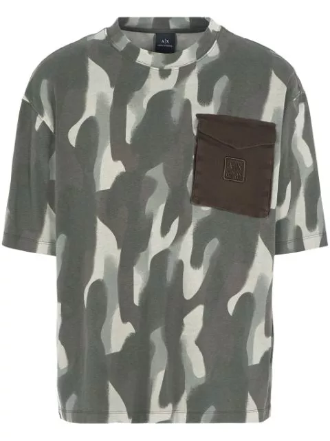 Armani Exchange camouflage-pattern T-shirt Men 0119