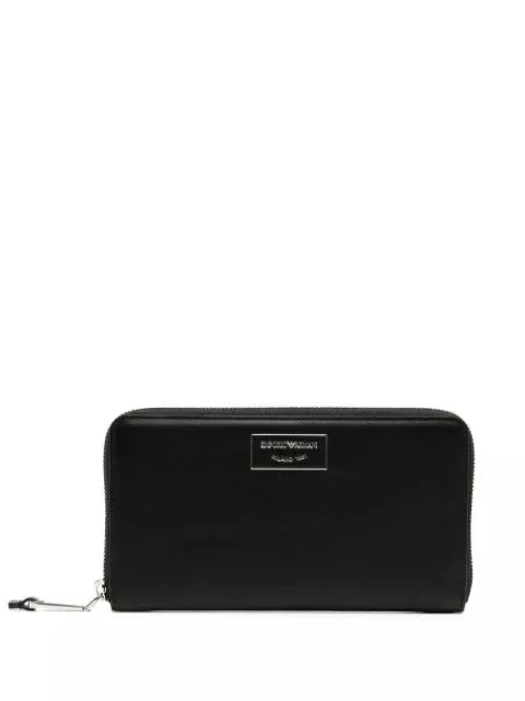 Emporio Armani logo-stamp zip-around wallet Women 0114