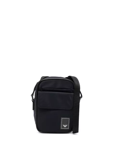 Emporio Armani Travel Essentials logo-patch messenger bag Men 0118