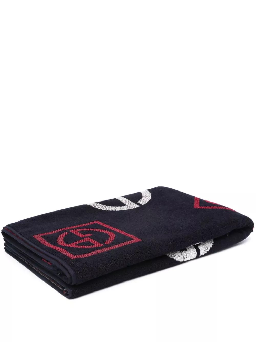 Affordable Giorgio Armani jacquard-logo cotton towel Men 0119