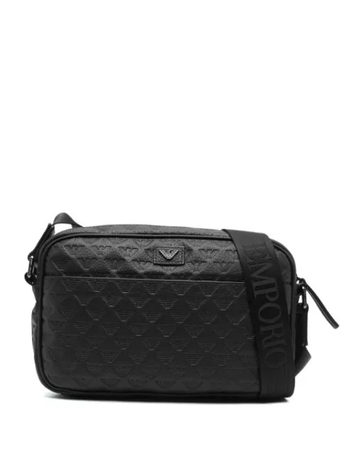 Emporio Armani logo-debossed messenger bag Men 0118