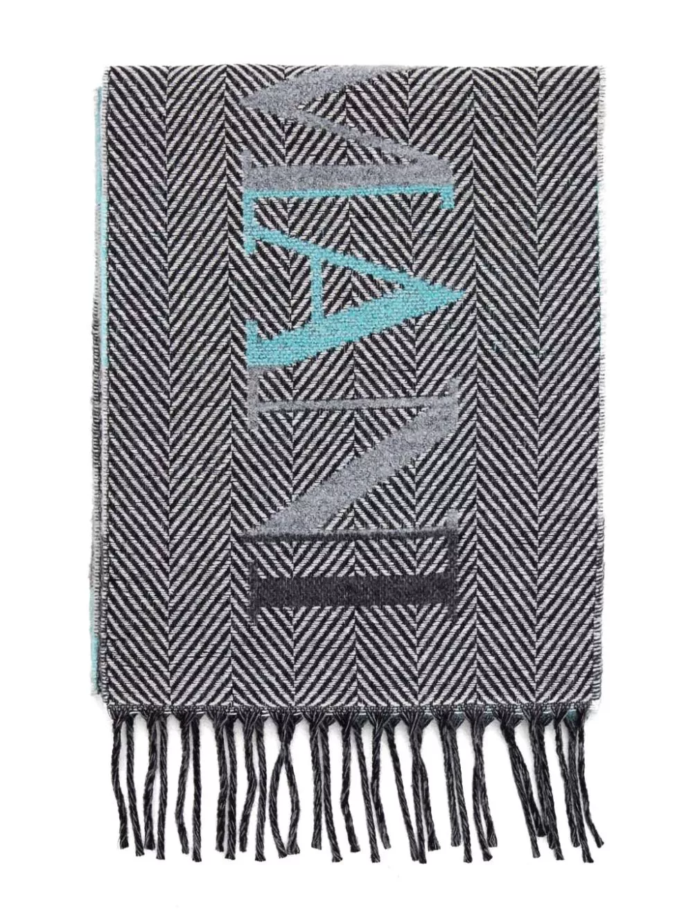 Affordable Emporio Armani logo-intarsia scarf Women 0114