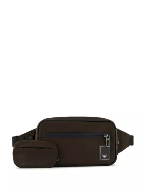 Emporio Armani logo-patch belt bag Men 0118