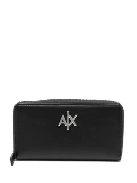 Armani Exchange logo-plaque leather wallet Women 0113