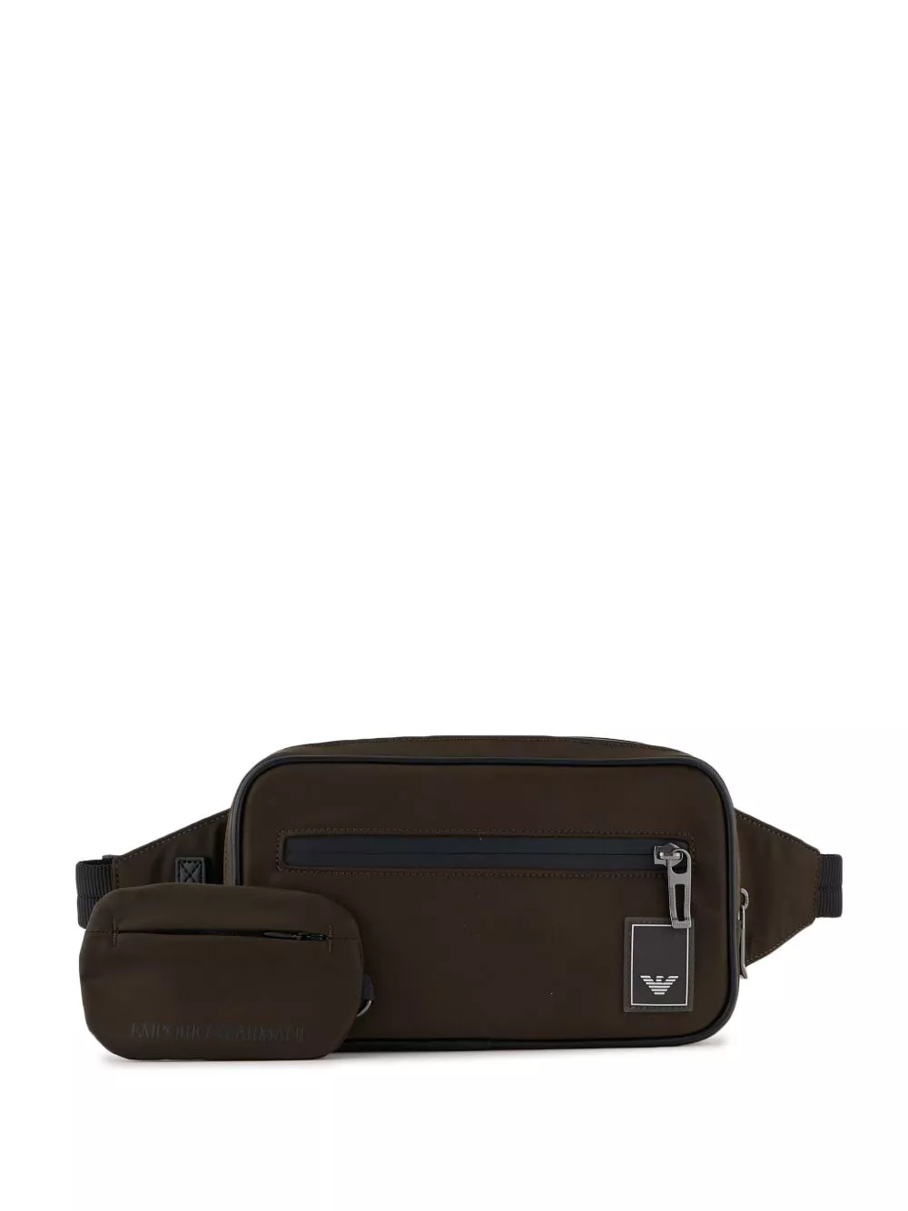 Cheap Emporio Armani logo-patch belt bag Men 0118